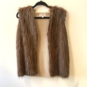 Faux fur vest